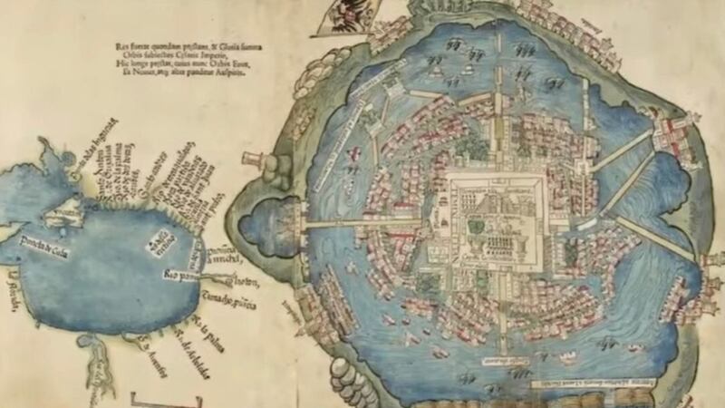 UNAM recibe réplica de mapa más antiguo de la CDMX