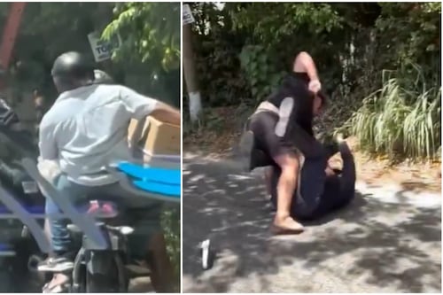 VIDEO: Motociclistas golpean brutalmente a policía al intentar evadir operativo en Tabasco