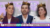 Como juego de mesa: Sheinbaum, Gálvez y Máynez se declaran triunfadores del primer debate