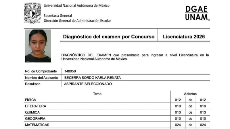 Orgullo tabasqueño: Joven de Macuspana logra puntaje perfecto en examen de la UNAM; estudiará Medicina