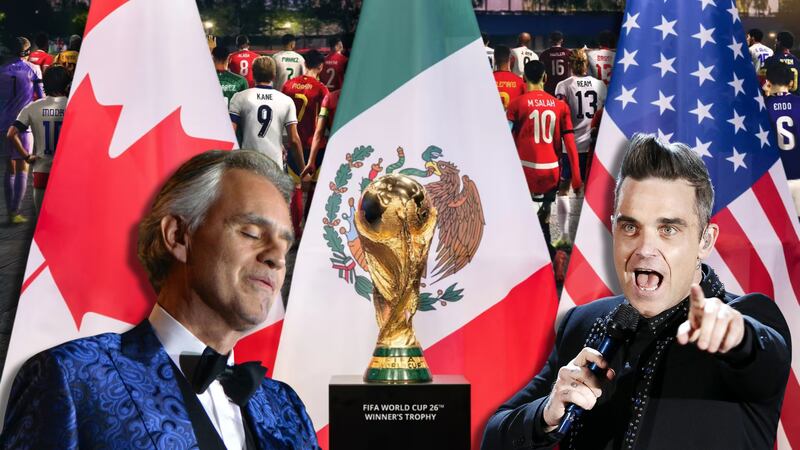 Sorteo del Mundial 2026 con Andrea Bocelli y Robbie Williams: ¿Qué artistas cantarán en el evento?