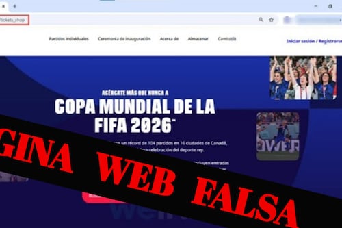 Detectan 5 sitios falsos que suplantan a FIFA para vender boletos y mercancía del Mundial 2026