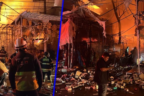 Incendio arrasa con locales cerca del Mercado de Sonora: Desalojan a 200 vecinos de edificios (VIDEOS)