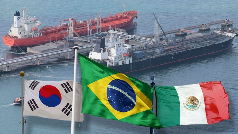 Corea del Sur recurre a México y Brasil por petróleo