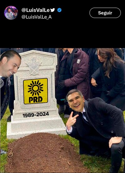 El PRD fue el protagonista de memes en las redes. (Captura: Redes sociales)