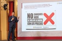 ‘No cargues aquí’: Sheinbaum ‘retoma’ exhibir a gasolineras; Profeco colocará lonas gigantes