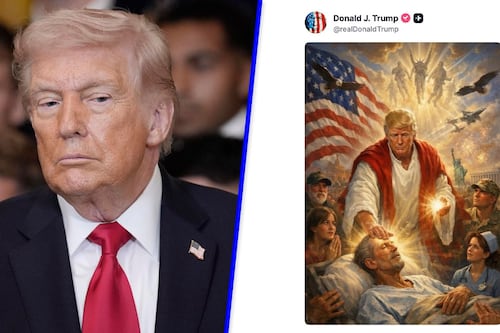Donald Trump elimina publicación que lo mostraba como Cristo: ‘Era un médico que sanaba’