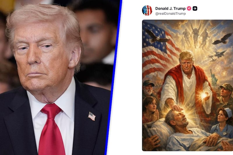 Donald Trump elimina publicación que lo mostraba como Cristo: ‘Era un médico que sanaba’