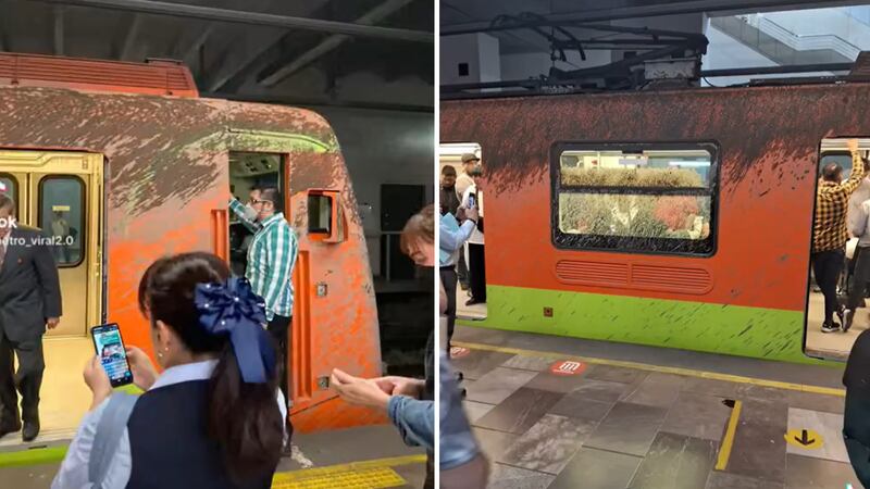 Cemento encima de tren de la Línea 12 del Metro, consecuencia del Cártel Inmobiliario: Batres