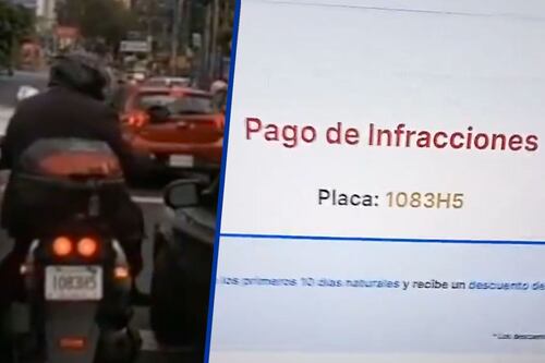 Ni con ‘mordida’ sale: Motociclista circula con 47 multas sin pagar en CDMX; debe 292 mil pesos