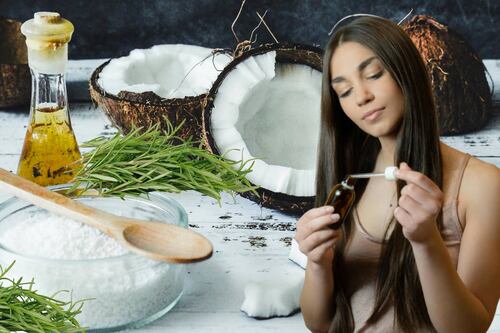 ¿Para qué sirve el aceite de coco con romero en el cabello?