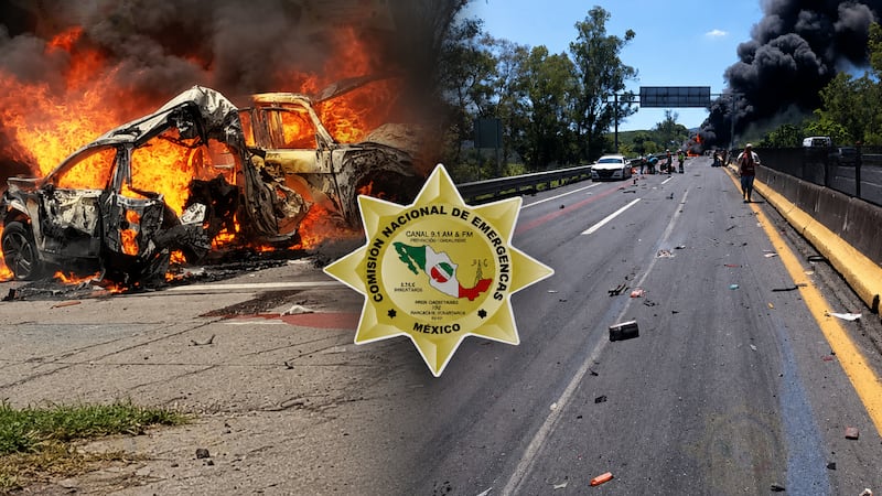 (FOTOS) Choque en autopista Guadalajara-Tepic deja al menos 10 muertos
