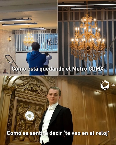 Los mejores memes de candelabros en el metro de la CDMX. (Foto: Captura)