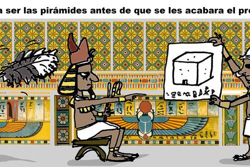 Cómo iban a ser las pirámides antes de que se les acabara el presupuesto