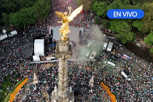 Festejos en el Ángel de la Independencia EN VIVO: Partido México vs. Inglaterra inunda Reforma