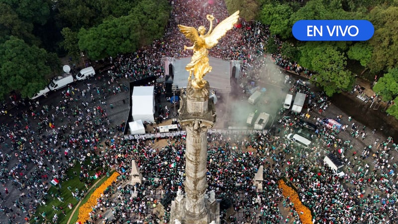 Festejos en el Ángel de la Independencia EN VIVO: Partido México vs. Inglaterra inunda Reforma