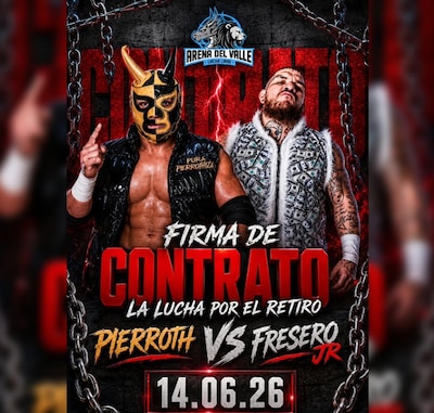 Esta es la pelea donde Pierroth Jr. Kaos se desvaneció. (Foto: arenadelvallemx)