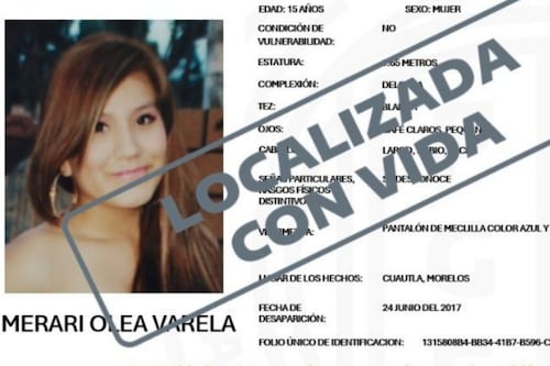 ¡Después de 9 años! Encuentran con vida a Merari Olea Varela; la joven desapareció en 2017 en Morelos