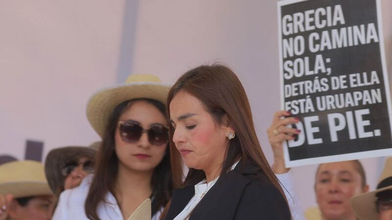 Seguridad de Grecia Quiroz, alcaldesa de Uruapan: ¿Cuántos guardias nacionales la protegen?