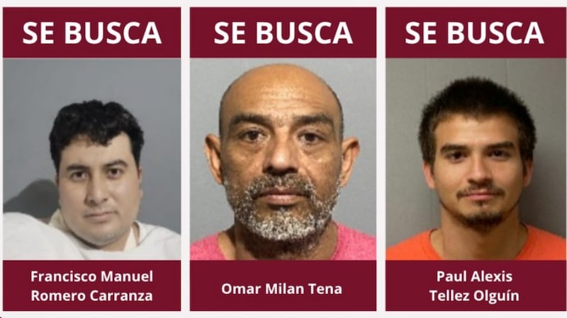 Fuga en el Cereso II de Hermosillo: Identifican a los tres reos prófugos y difunden sus fotografías