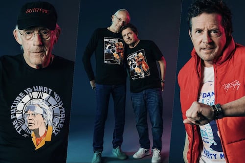 Michael J. Fox y Christopher Lloyd ‘Vuelven al Futuro‘ con su nueva colección de ropa