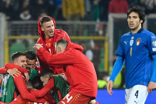 Ciao, Italia: La Azzura se queda fuera de Qatar 2022; pierde con Macedonia del Norte