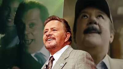 Benito Castro acudió con Paco Stanley a la boda de la hija del 'Señor de los Cielos', momento retratado en la serie '¿Quién lo mató?' (Foto: Prime Video/ Facebook @@PacoStanleytributo)