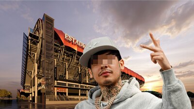 Natanael Cano se presenta en el Estadio GNP Seguros. (Foto: Ocesa/Cuartoscuro)