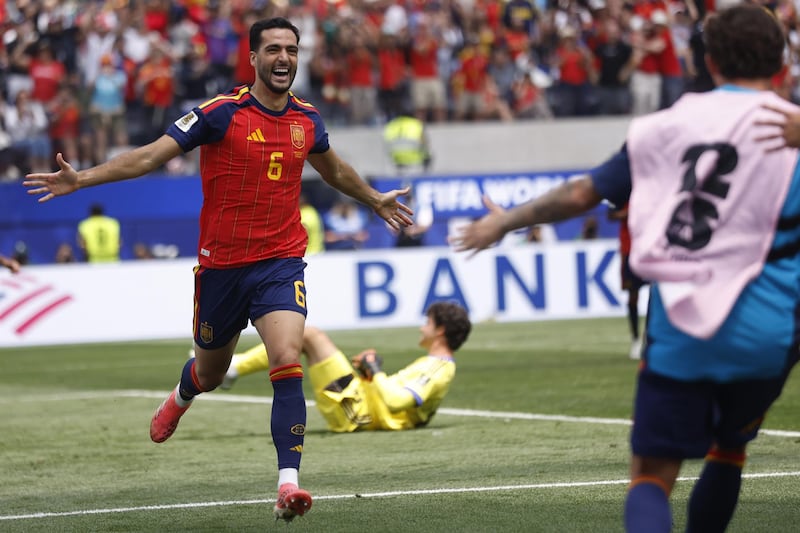Lamine y Mbappé se verán las caras: España derrota 2-1 a Bélgica en los cuartos de final del Mundial