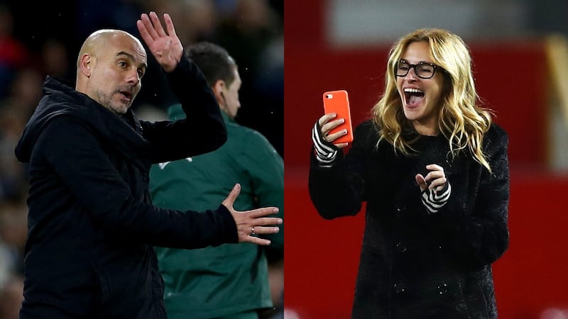 Guardiola bromea que es un ‘fracasado’ por Julia Roberts, no por perder la Champions League