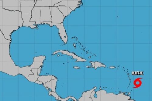 Tormenta tropical 'Kirk' azotará las Antillas Menores