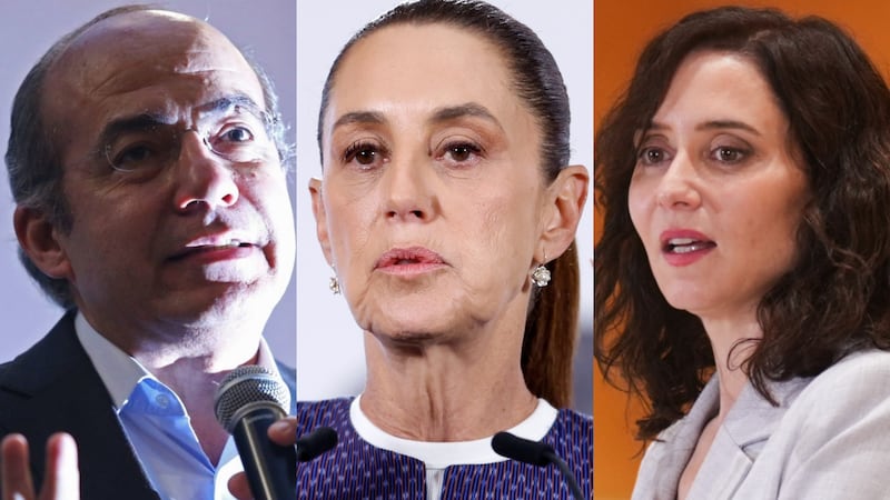 Sheinbaum acusa a Felipe Calderón de asesorar a Díaz Ayuso, lideresa de Madrid: ‘Es de la derecha mexicana’