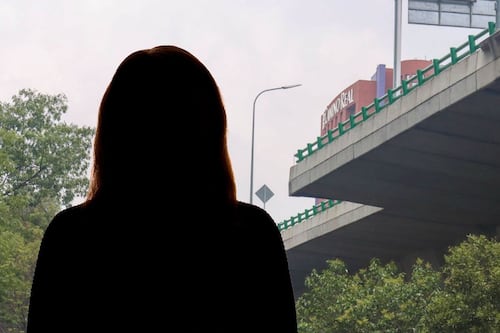Mujer es rescatada tras intento de suicidio en Edomex: Se iba a lanzar del segundo piso del Periférico