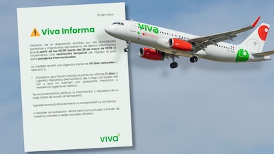 Viva Aerobus aplicó restricciones de entrada a México 2026 para viajeros sin pasaporte mexicano o residencia vigente.