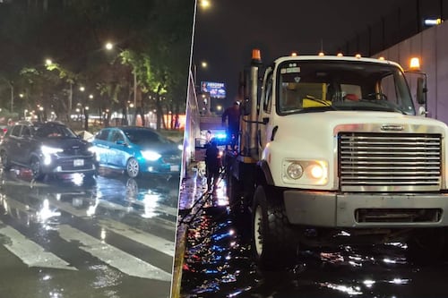 Lluvias y granizo en temporada de calor colapsan vialidades en la CDMX: ¿Qué avenidas están inundadas?