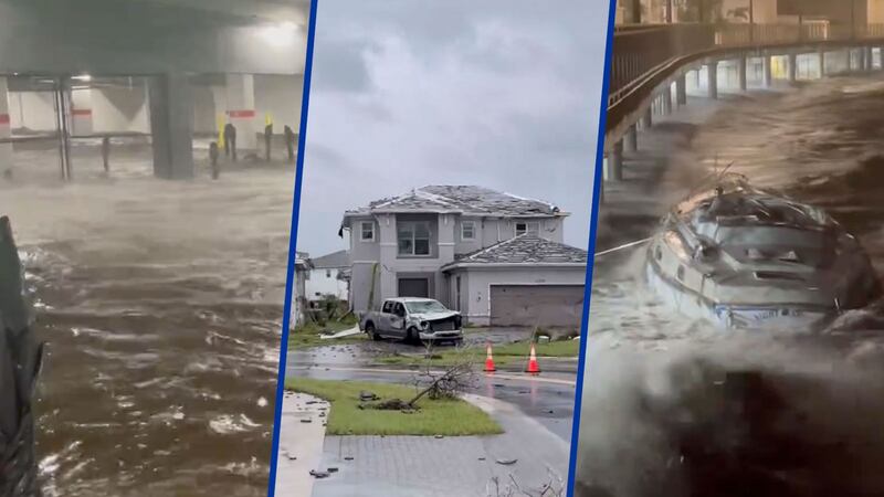Ráfagas de viento, tornados y lluvias que se ven cada mil años: Así va el huracán ‘Milton’ en Florida