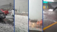 Granizada ‘paraliza’ la México-Pachuca y provoca daños en Ecatepec: Así van las lluvias en CDMX y Edomex