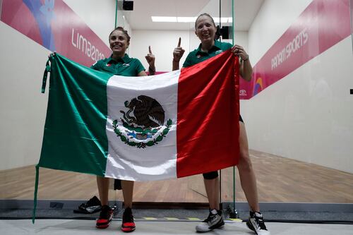 ¡Llega el oro 25 para México en Lima! Longoria y Salas ganan el dobles de raquetbol
