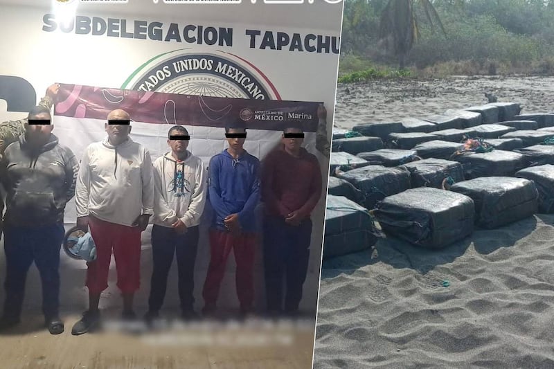 Marina asegura tonelada y media de cocaína en aguas de Chiapas: Valor ronda más de 600 MDP