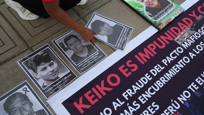 Víctimas de protestas en Perú rechazan a Keiko Fujimori como presidenta: ‘Es hija de un dictador’
