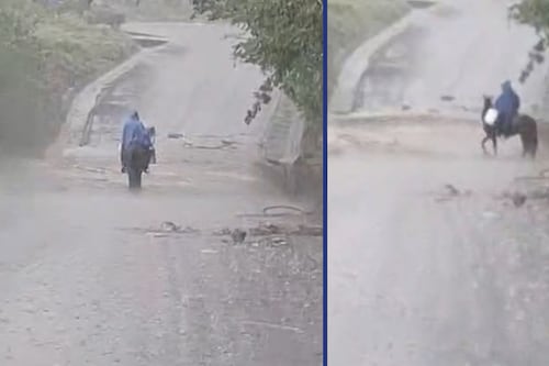 (VIDEO) Tragedia en Los Tuxtlas: Hombre muere arrastrado por la corriente tras fuertes lluvias en Veracruz