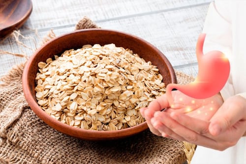 ¿Cuál es el efecto de la avena en el estómago?