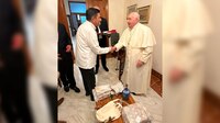 Gobernador de Oaxaca Salomón Jara se reúne con el Papa Francisco