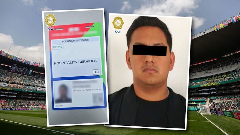 ¡Tarjeta roja! Detienen a hombre por rentar acreditación para los partidos del Mundial en la CDMX