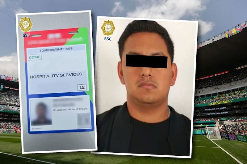 ¡Tarjeta roja! Detienen a hombre por rentar acreditación para los partidos del Mundial en la CDMX