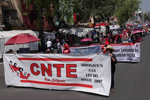 Maestros de la CNTE ‘amenazan’ al Mundial 2026: Anuncian huelga nacional y plantón en CDMX