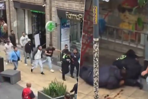 ‘Zapatiza’ a policías en el Centro Histórico de la CDMX: Detienen a 7 agresores
