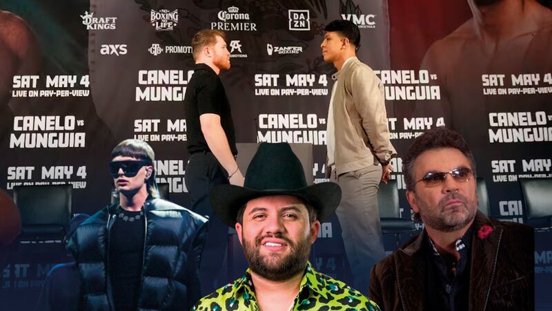 Famosos en pelea de Canelo vs. Munguía: Mijares canta el himno, Conriquez pone los corridos