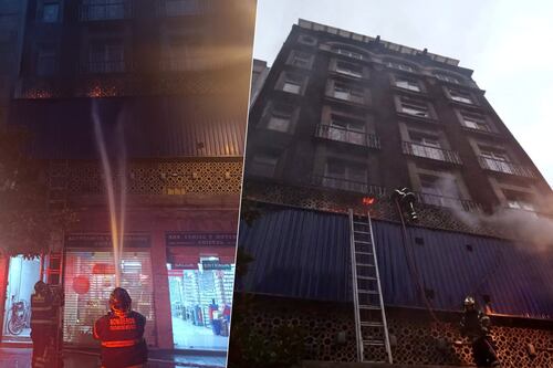 Incendio en edificio de Isabel La Católica consume bodega de artesanías y ropa en colonia Centro