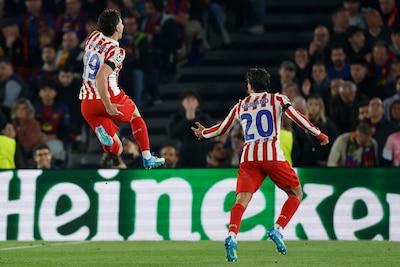 El Atlético de Madrid se impuso 2-0 ante el Barcelona en el juego de ida de cuartos de final de Champions 2026. (Foto: EFE)
